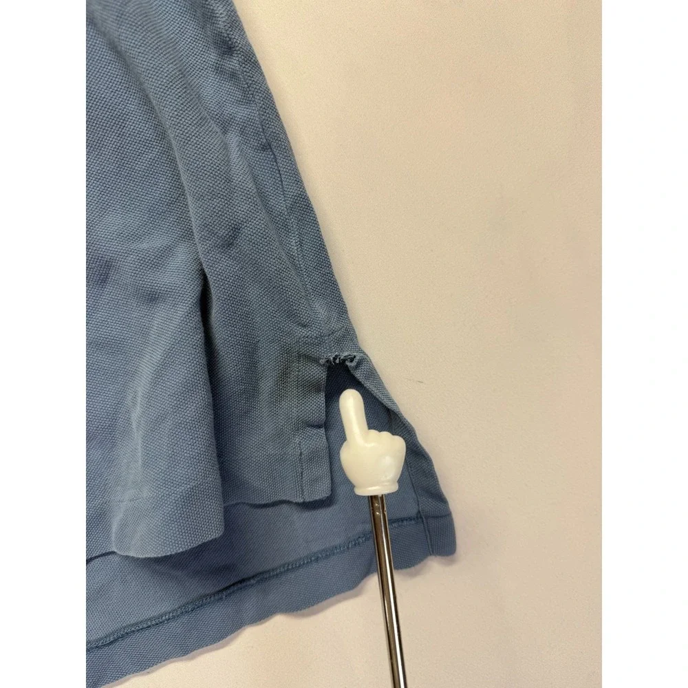 Polo Ralph Lauren Polo Shirt Mens Large Slate Blue Tipped‎ Trim Pony Golf Tennis